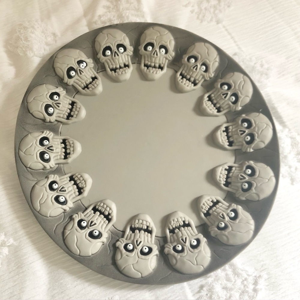 Vintage Skull Serving Plate / Tray Easter Unlimited Plastic